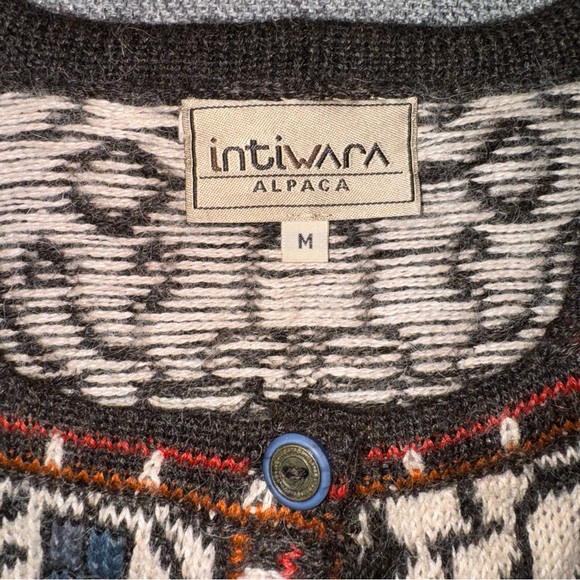 Vintage Intiwara Alpaca Cardigan - Picture 3 of 4
